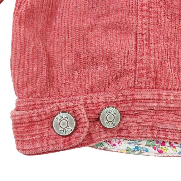 Boden Corduroy Jacket Girls 9-10Y Pink Button Up 100% Cotton Casual - Picture 9 of 13